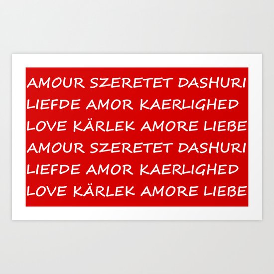 Love International Art Print