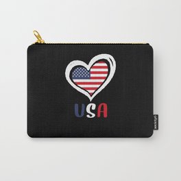 US Flag Heart Love Carry-All Pouch | Americangift, Untitedstates, Usa, Usaheart, America, Usflag, Usalove, Usadesign, Americanlove, Graphicdesign 