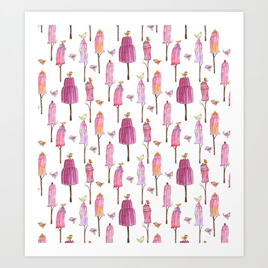 Jelly Trees Art Print