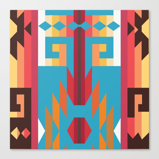 American Native Pattern No. 49 Canvas Print