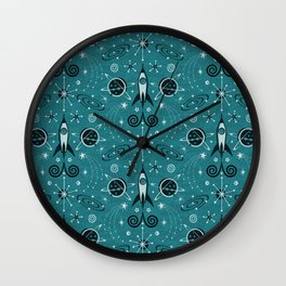 Atomic Space Age III ©studioxtine Wall Clock