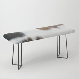 Hygge Rust Cowhide in Tan + White  Bench