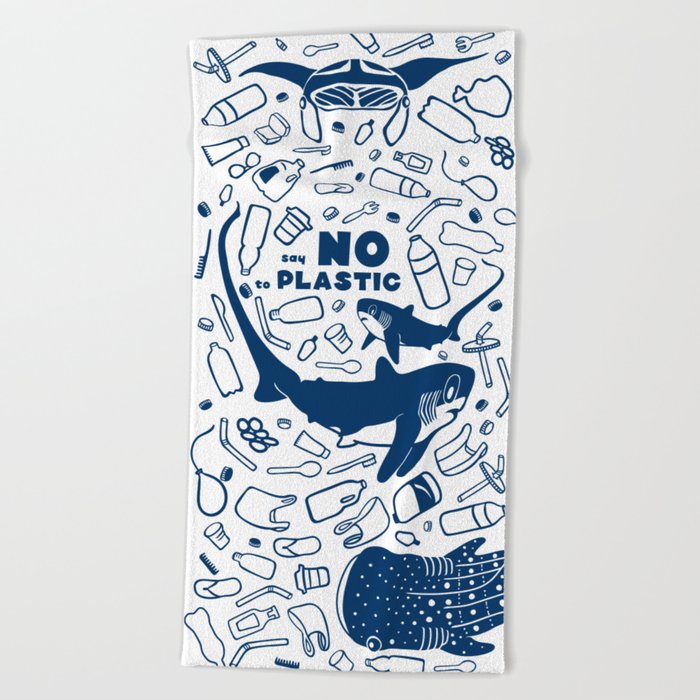Say No to Plastic- Alopias Beach Towel