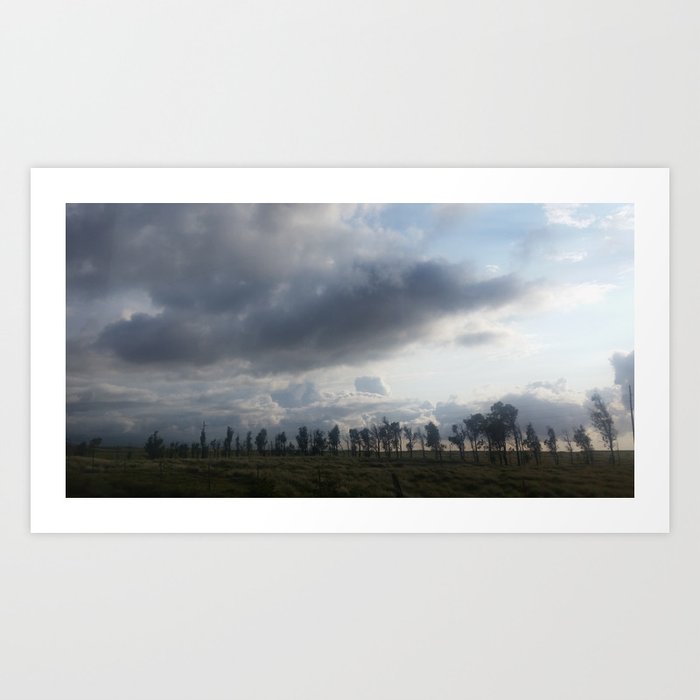 Tree Lined Soldiers Art Print