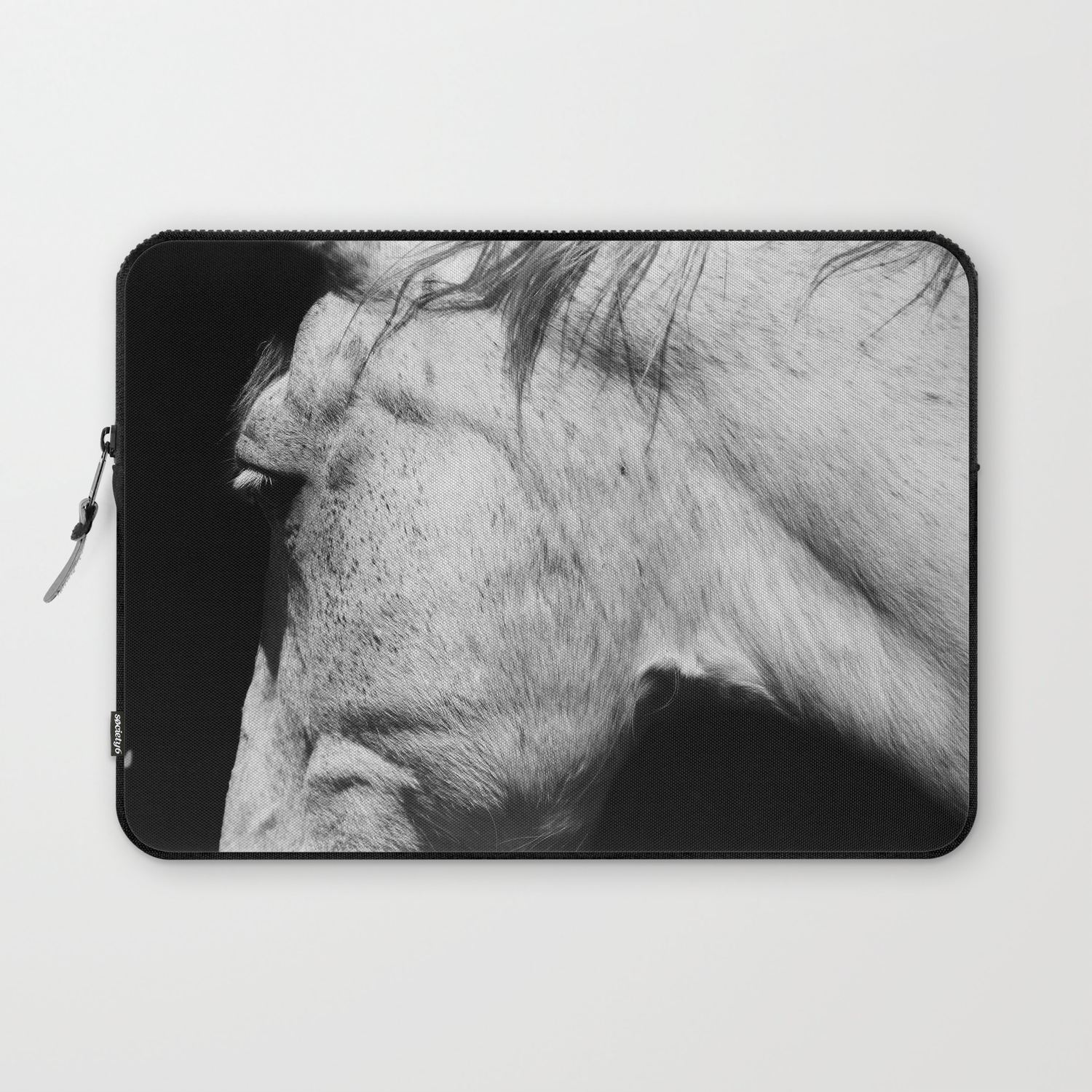 Casper Animals Horse Photography Black White Nature Laptop Sleeve By Wildhood Society6