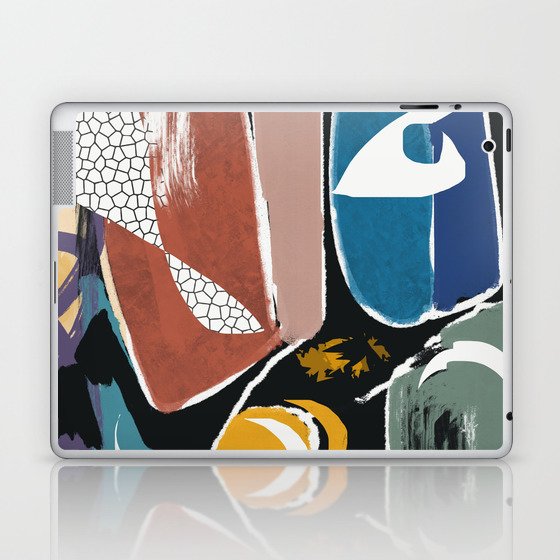 Colorful abstract pebbles Laptop & iPad Skin