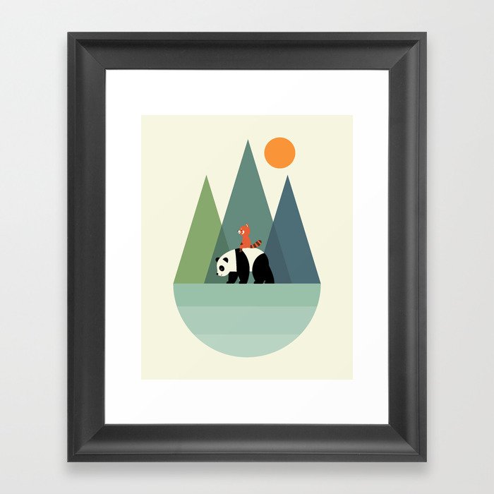 Panda Journey Framed Art Print