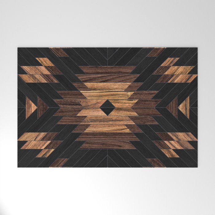 Urban Tribal Pattern No.7 - Aztec - Wood Welcome Mat