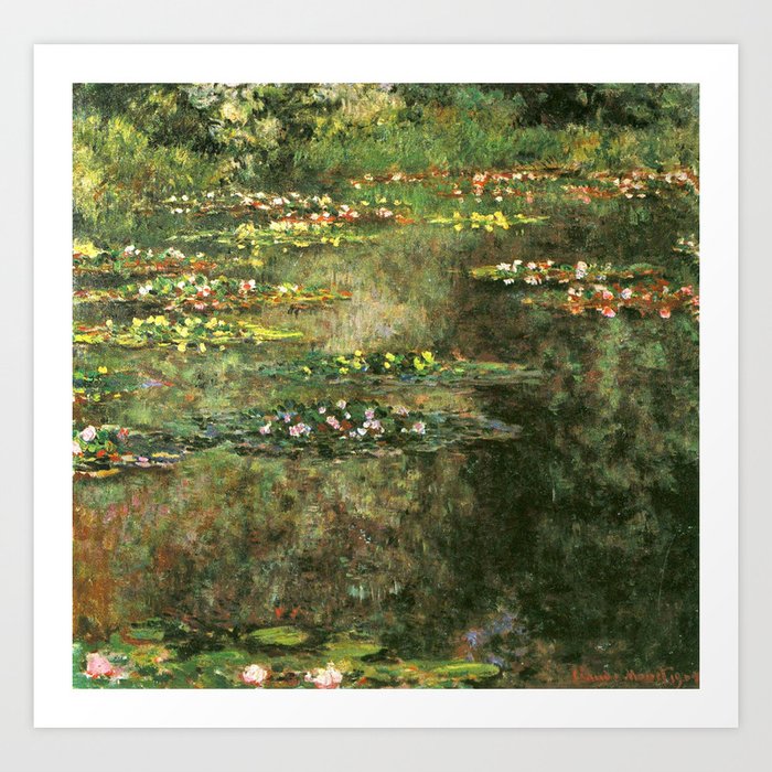 Claude Monet Water Lilies 1904 Art Print