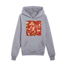 Leaf Pattern Design Kids Pullover Hoodie