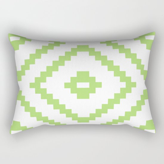 green pattern Rectangular Pillow