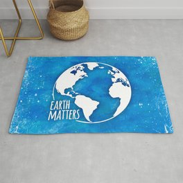 Earth Matters - 01 Blue Watercolors Rug