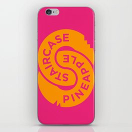 Pineapple Staircase  |  Official Logo in Pink/Orange iPhone Skin