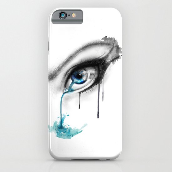 Blue tear river. iPhone & iPod Case