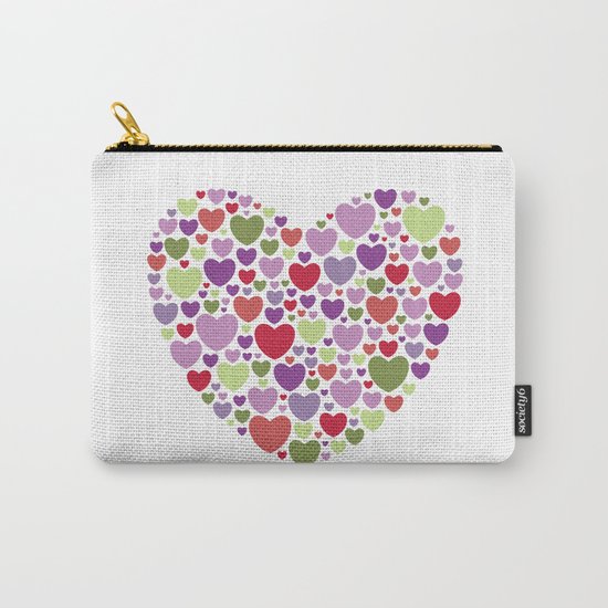 Colourful Hearts Carry-All Pouch