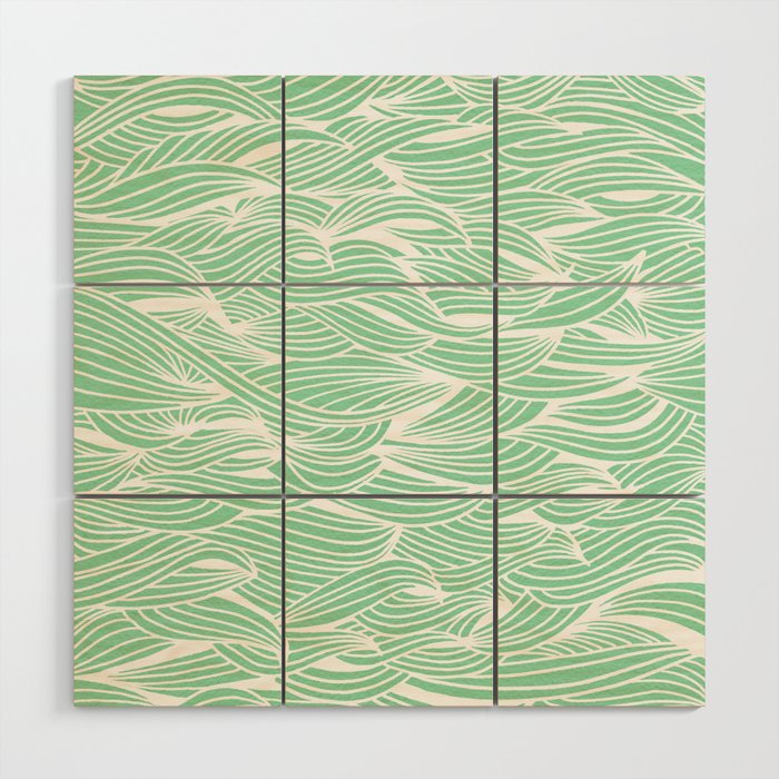 Waves – Mint Wood Wall Art