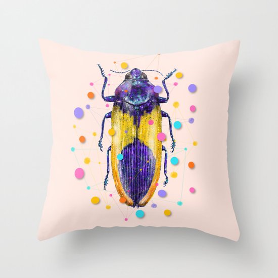 INSECT IX Throw Pillow