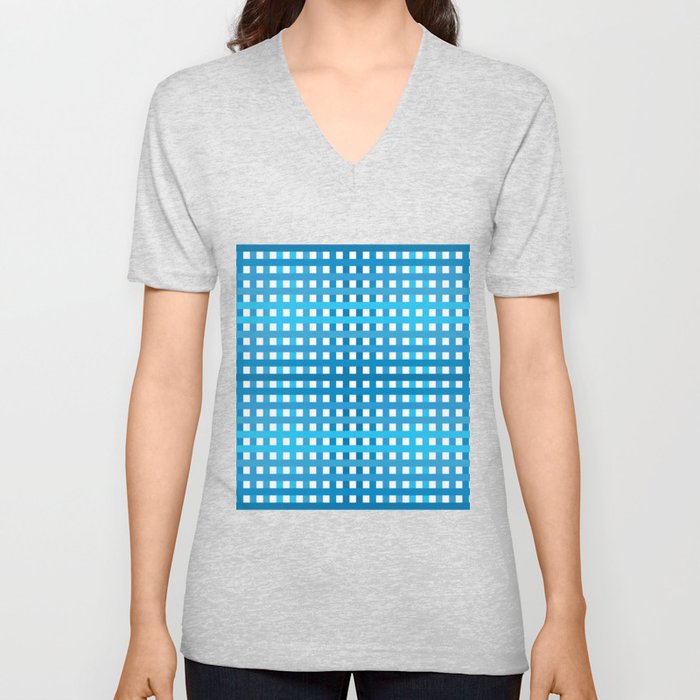 Electric Southern Gingham V Neck T Shirt