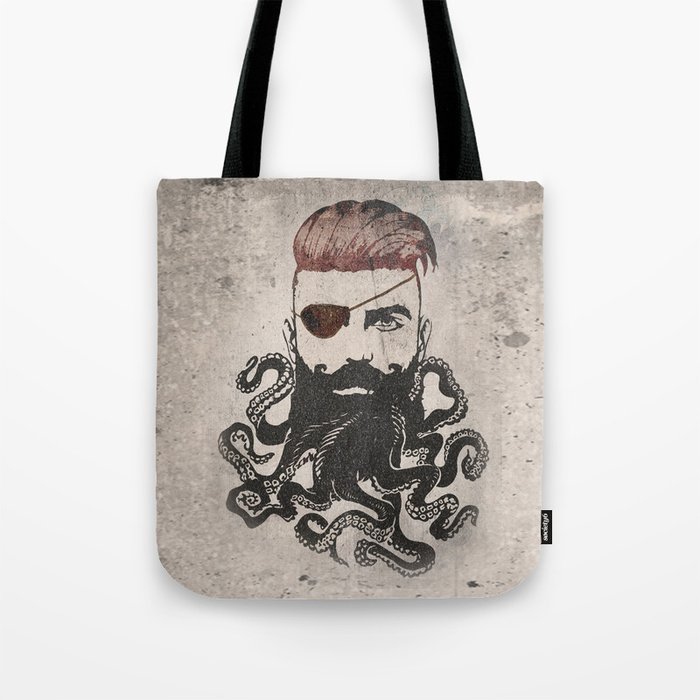 Black Beard Tote Bag