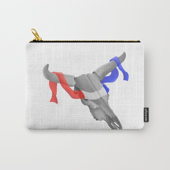 Patriotic Cow Skull Carry-All Pouch
