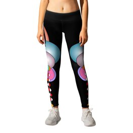 Orbs in Dynamic Equilibrium Leggings | Pattern, Circles, Geometry, Digital, Graphicdesign, Color, Vector, Abstract, Patttern 
