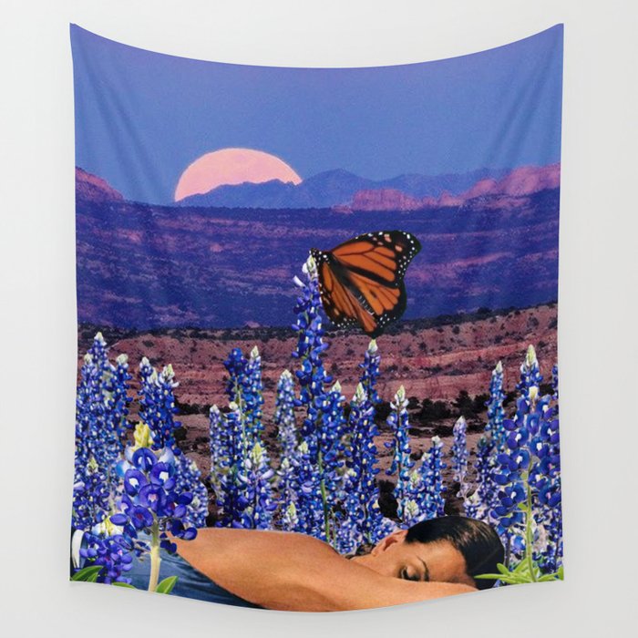 Pillow of Bluebonnets Wall Tapestry