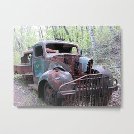 Quarry Truck, The Berkshires, Massachusetts Metal Print | Digital, Art For Your Room, Old Truck, Massachusetts, Berkshires, Forest, Color, Home Art, Truck, Woods 