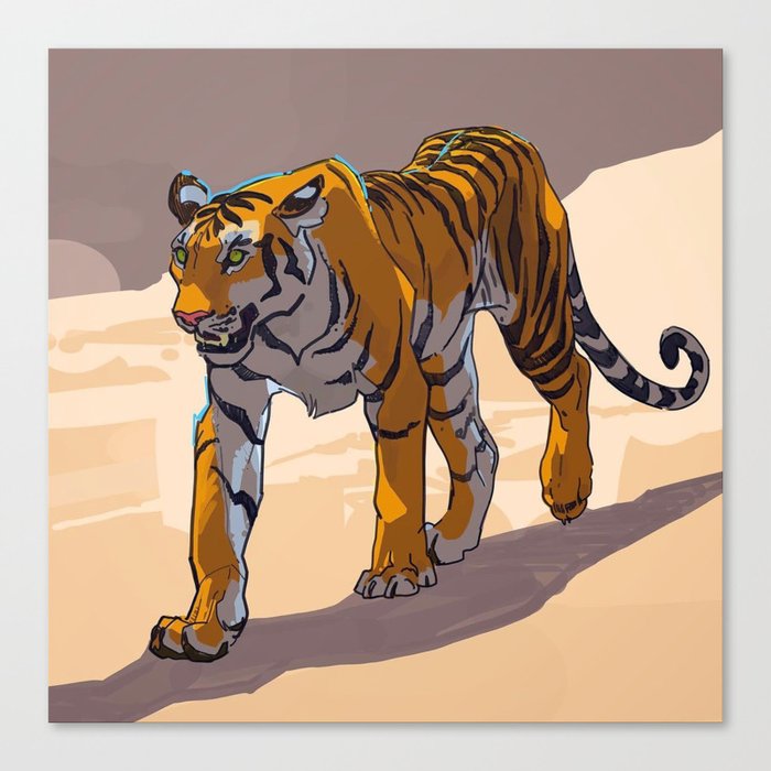 Tame Tiger Canvas Print