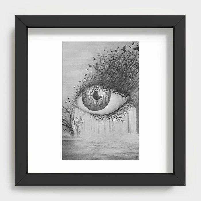 fake eyes open, an art print by Sketchanka - INPRNT