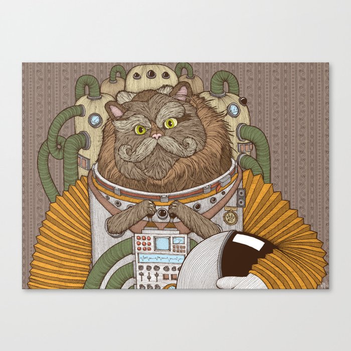 Commander Whiskers Canvas Print