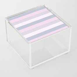Pastel Stripes Purple Pink Acrylic Box