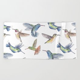 Hummingbirds Beach Towel