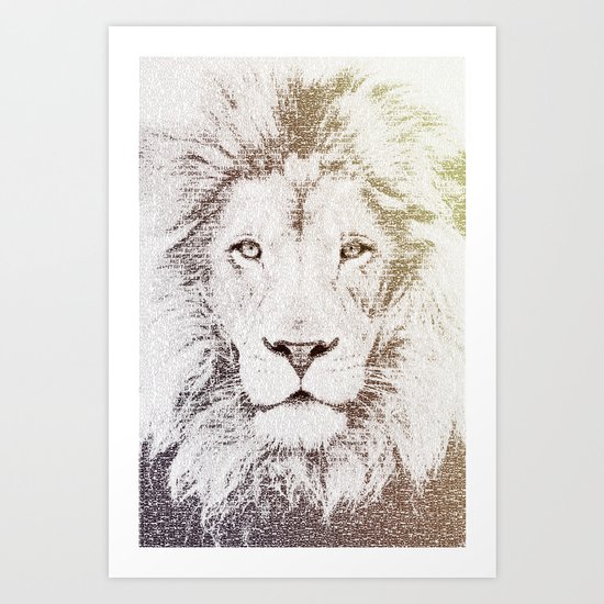 The Intellectual Lion Art Print