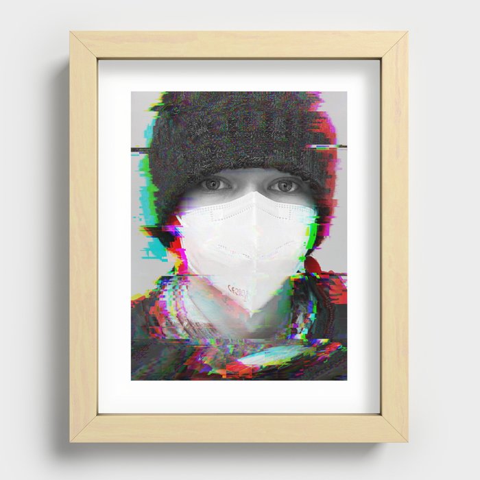 Glitch in the Pandemic Photographic Study Recessed Framed Print