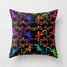 Gecko Puzzle Throw Pillow