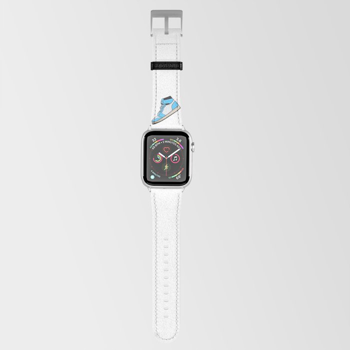 Blue and white high top sneaker Apple Watch Band