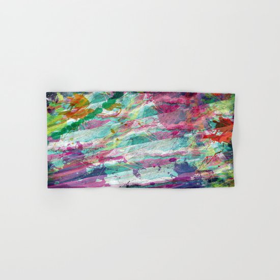 Bright Color Splash Abstract Hand & Bath Towel