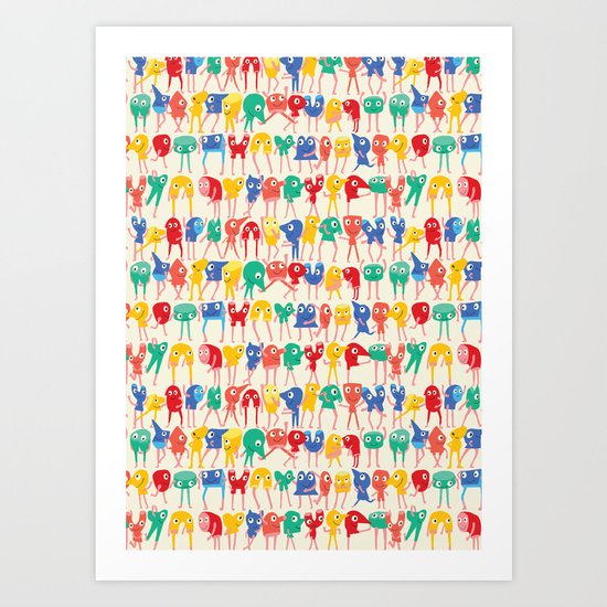 Dancing murs Art Print