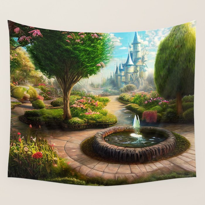 Castle hot sale wall tapestry