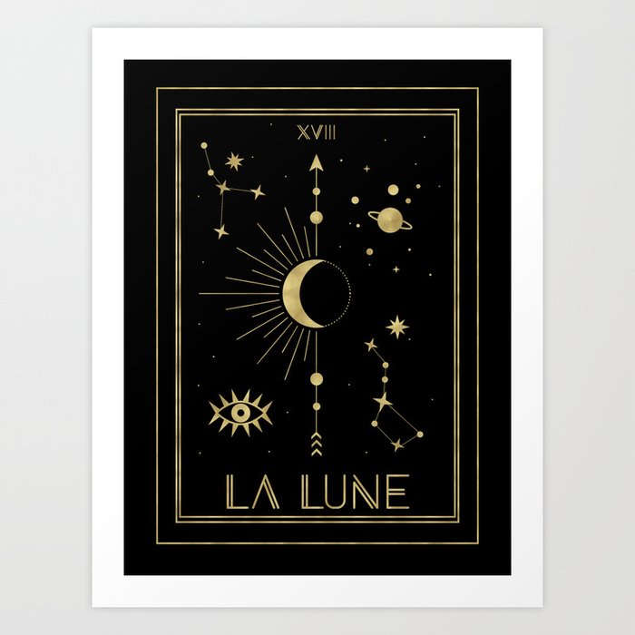 The Moon or La Lune Gold Edition Kunstdrucke The Moon or La Lune Gold Edition Kunstdrucke