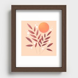 Sunset Branches Recessed Framed Print