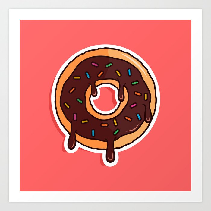 Donut Art Print