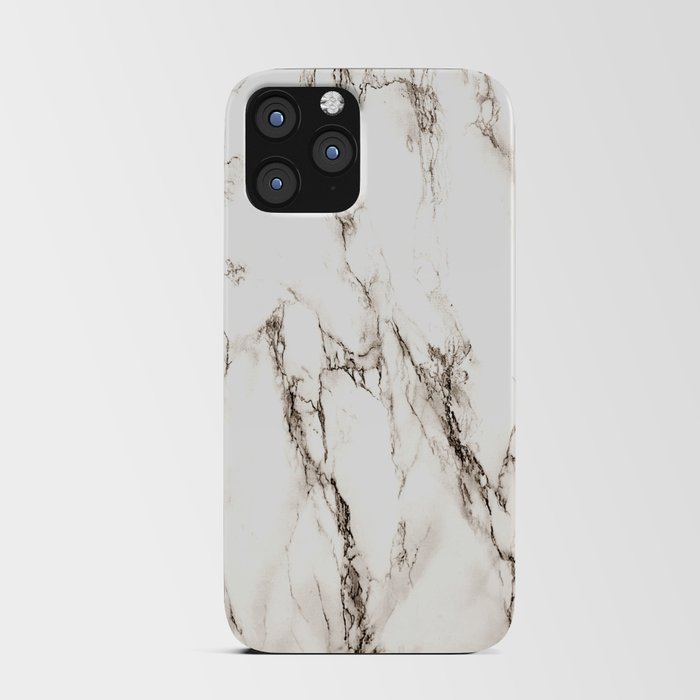 Brown Veined Marble iPhone Card Case