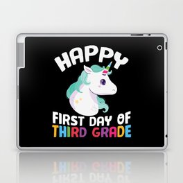 Happy First Day Of Third Grade Unicorn Laptop Skin
