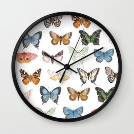 Butterflies & Moths Wall Clock