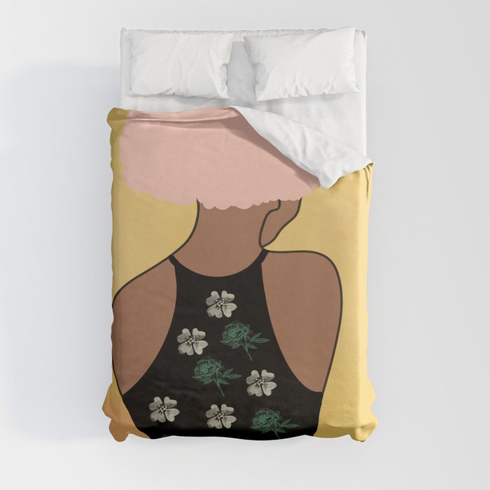 Woman At The Meadow 05 Duvet Cover