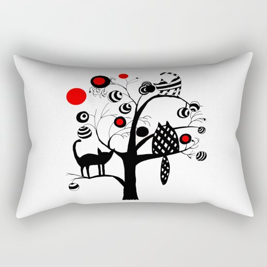 cats and fruits Rectangular Pillow
