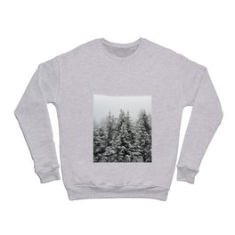 Winter Forest Fir Tree Snow III - Nature Photography Crewneck Sweatshirt