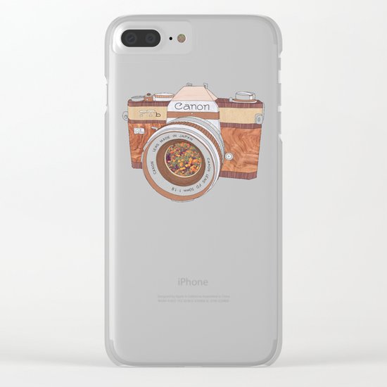 WOOD CAN0N Clear iPhone Case