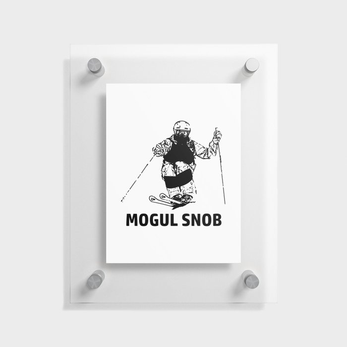 Mogul Skiing Snob Floating Acrylic Print